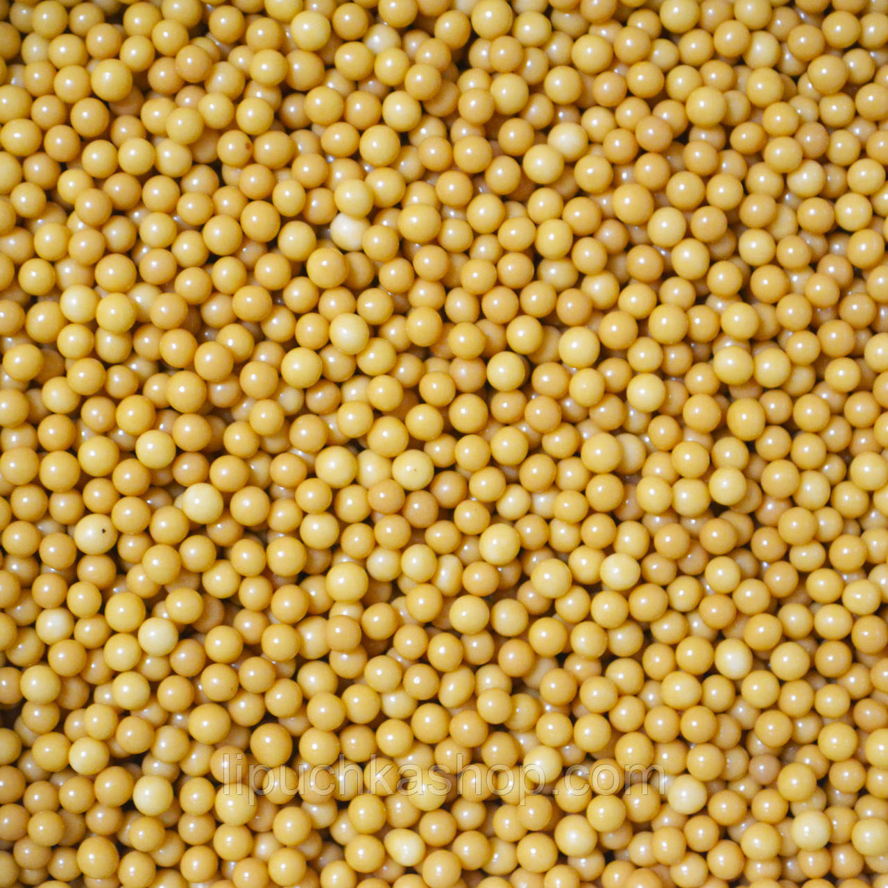 Рисові кульки в шоколаді карамельні 3–4 мм, 50 г, фото 1