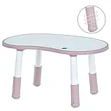Дитячий столик, висота 41,5х52,5 см, 1 стільчик, рожевий, фото 2