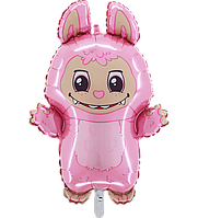 Фольгована кулька велика фігура Лабубу Labubu 86х64см Grabo у пакуванні