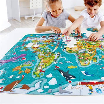 Пазл-гра "Hape" Карта світу (105 елементів) E1626