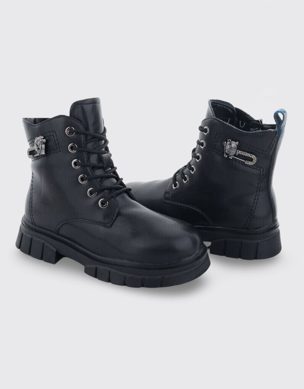 Дитячі зимові черевики для дівчинки Girnaive чорні (B50), фото 1