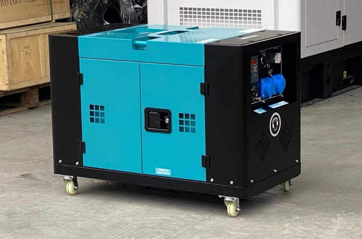 Дизельний однофазний генератор 11 кВт, фото 1