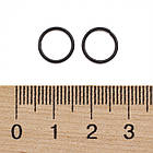 Колечки одинарні, Залізні, Непаяні, Колір: Чорний, Розмір: 10х1мм, Внутрішній Діаметр 8 мм, 20 шт, фото 4