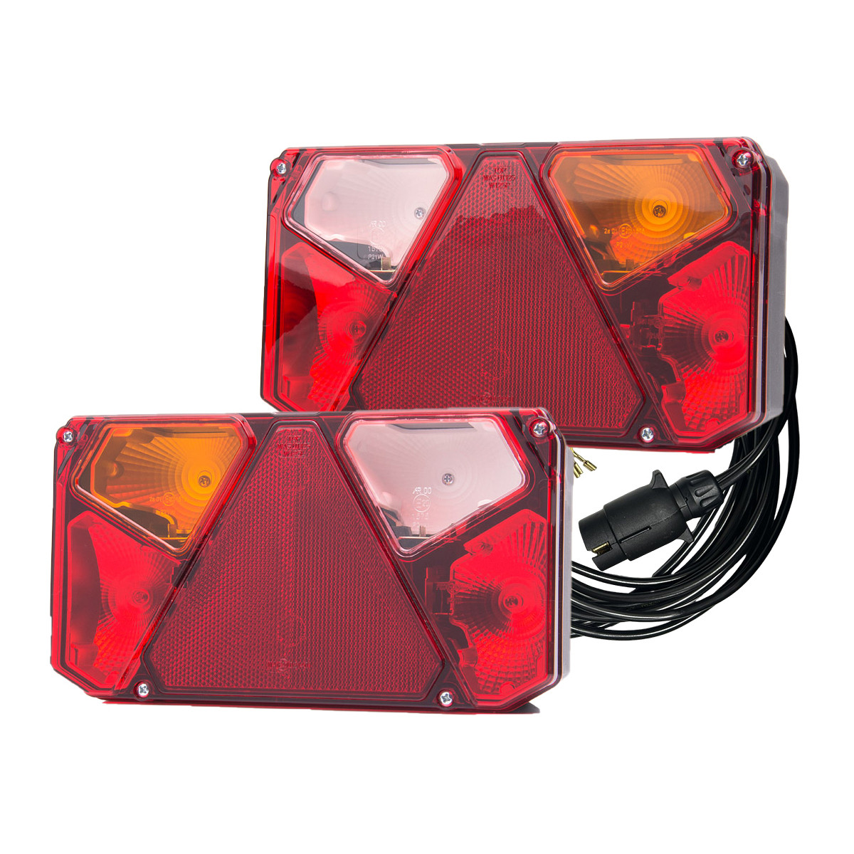 Ліхтарі на причіп задні WAS W125 із кабелем 3,5 м та вилкою 7 PIN, фото 1