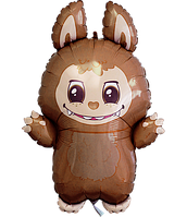 Фольгована кулька велика фігура Лабубу Labubu 86х64см Grabo у пакуванні