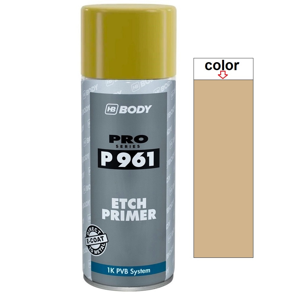 Протравлюючий ґрунт спрей оливково-жовтий Body P961 Etch Primer Spray Tan 400мл