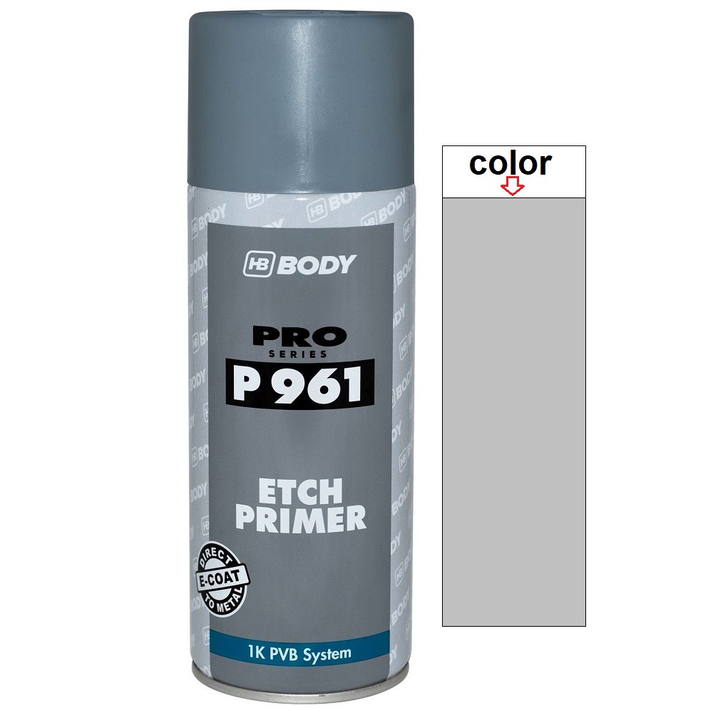 Протравлюючий ґрунт спрей сірий Body P961 Etch Primer Spray Grey 400мл