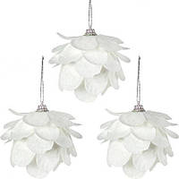 Набір ялинкових іграшок 3шт "Шишки" HL23SF-174 купити дешево оптом в інтернет-магазині