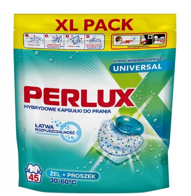 Капсули для прання Perlux Universa 45 шт., фото 1