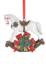 Ялинкова іграшка Символ року 2026 — Конячка-гойдалка 9см