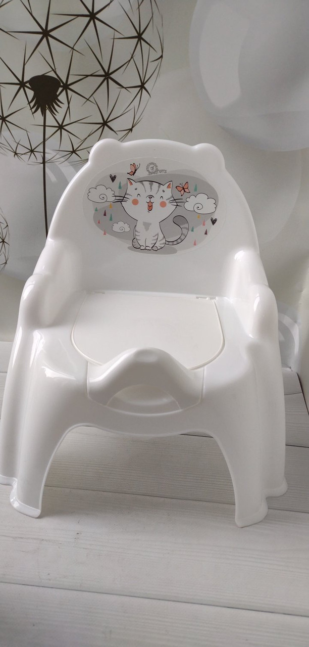 Детский горшок стульчик Технок розовый/белый - фото 1 - id-p2755919320