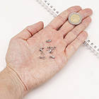 Тримач Шапочкою під Бусіну з Напівотворством, Неіржавка сталь, Розмір: 12х4мм, Пін 1 мм, 10 шт, фото 5