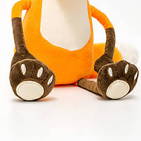 М’яка іграшка лис рудий 39 см — кумедний плюшевий лисеня з тонкими лапками, арт. 002185, фото 9