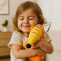 М’яка іграшка лис рудий 39 см — кумедний плюшевий лисеня з тонкими лапками, арт. 002185, фото 6