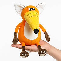 М’яка іграшка лис рудий 39 см — кумедний плюшевий лисеня з тонкими лапками, арт. 002185, фото 5