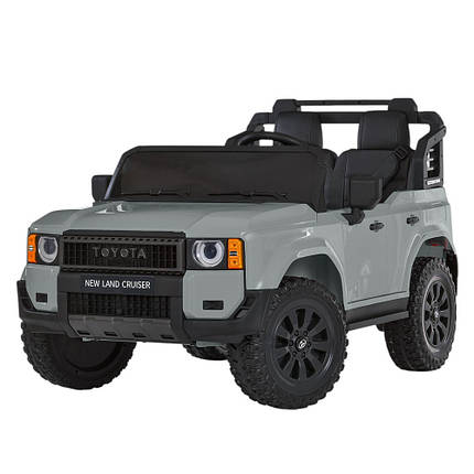 Електромобіль Джип дитячий (2 мотори 45W, аккум.12V10AH, підсвічування, пульт 2,4G) Bambi M 6280EBLR-11 Сірий, фото 1
