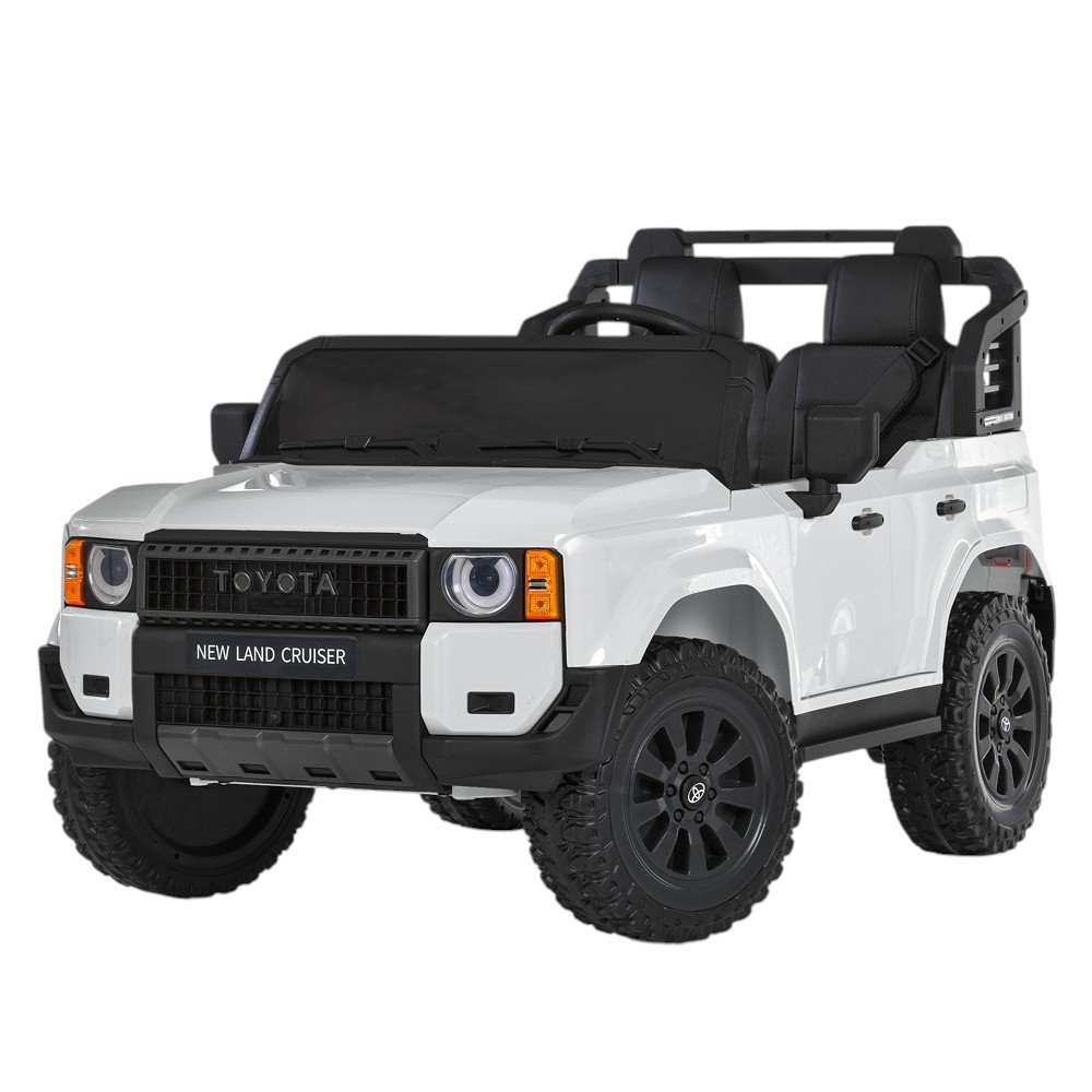 Електромобіль Джип дитячий (2 мотори 45W, аккум.12V10AH, підсвічування, пульт 2,4G) Bambi M 6280EBLR-1 Білий