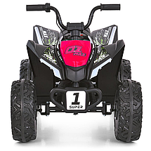 Електроквадроцикл дитячий Bambi (акум. 12V7-9AH, 2 мотори 35W, MP3, USB, музика, світло) M 6283EL-8 Рожевий, фото 2