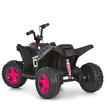 Електроквадроцикл дитячий Bambi (акум. 12V7-9AH, 2 мотори 35W, MP3, USB, музика, світло) M 6283EL-8 Рожевий, фото 4