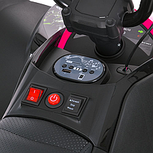 Електроквадроцикл дитячий Bambi (акум. 12V7-9AH, 2 мотори 35W, MP3, USB, музика, світло) M 6283EL-8 Рожевий, фото 5