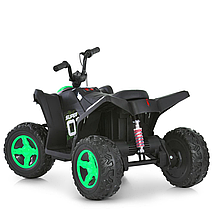 Електроквадроцикл дитячий Bambi (акум. 12V7-9AH, 2 мотори 35W, MP3, USB, музика, світло) M 6283EL-5 Зелений, фото 4