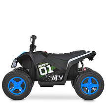 Електроквадроцикл дитячий Bambi (акум. 12V7-9AH, 2 мотори 35W, MP3, USB, музика, світло) M 6283EL-4 Синій, фото 3