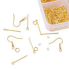 Набір для виготовлення Сережок, Залізо та пластик, Колір: Золото, Розмір: 7.3х6.9х2.4см, 1 набор, фото 6