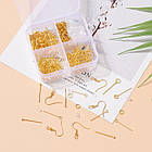 Набір для виготовлення Сережок, Залізо та пластик, Колір: Золото, Розмір: 7.3х6.9х2.4см, 1 набор, фото 7