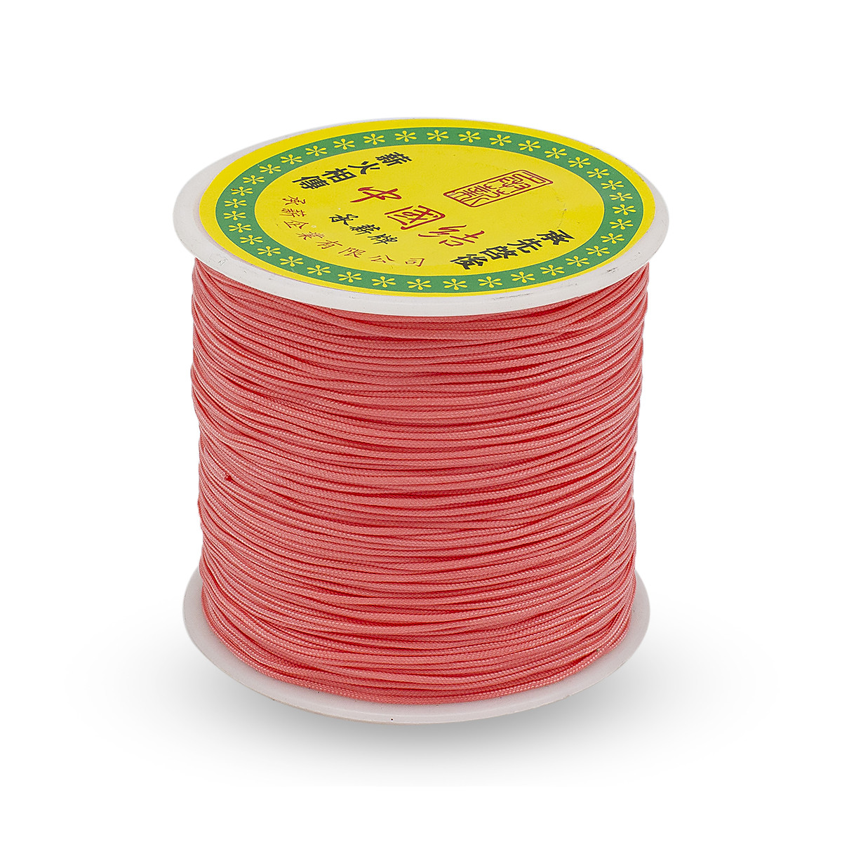 Шнур Нейлоновий Плетений, Колір: Світло-кораловий, Розмір: Діаметр 0.8 мм, 90 м/котушка, 1 катушка, фото 1