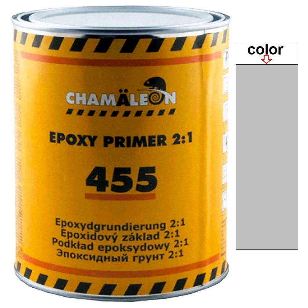 Епоксидний ґрунт без затверджувача світло-сірий Chameleon 455 Epoxy Primer HS 2:1 1л