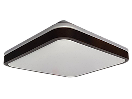 GLOW матовий 60W  391*391*65мм 3000К-6500К з ДК горіх