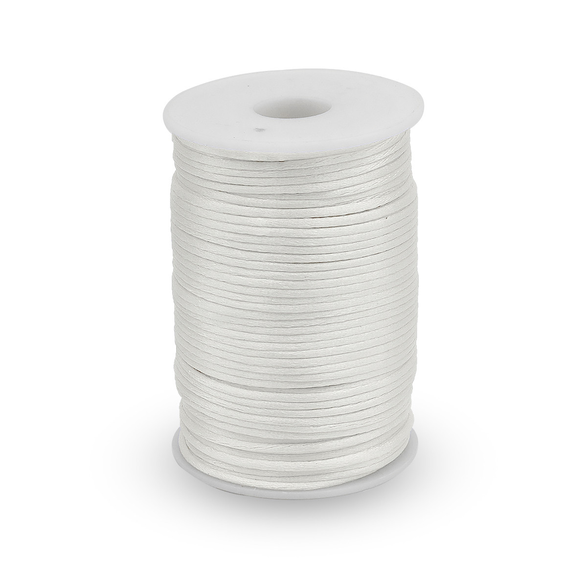 Шнур Поліестер, Колір: Білий, Розмір: 2 мм, 85 м/котушка, 1 катушка, фото 1