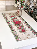 Доріжка раннер на стіл Новорічна 37х100 см., гобелен RUNNER1391NA, фото 2