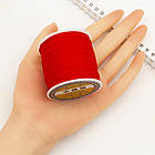 Шнур Поліестер, Колір: Червоний, Розмір: 0.8мм, 120-130 м/котушка, 1 катушка, фото 2