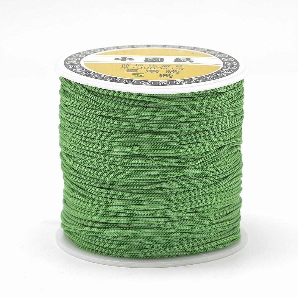 Шнур Поліестер, Колір: Темно-зелений, Розмір: 0.8 мм, 120-130 м/котушка, 1 катушка, фото 1