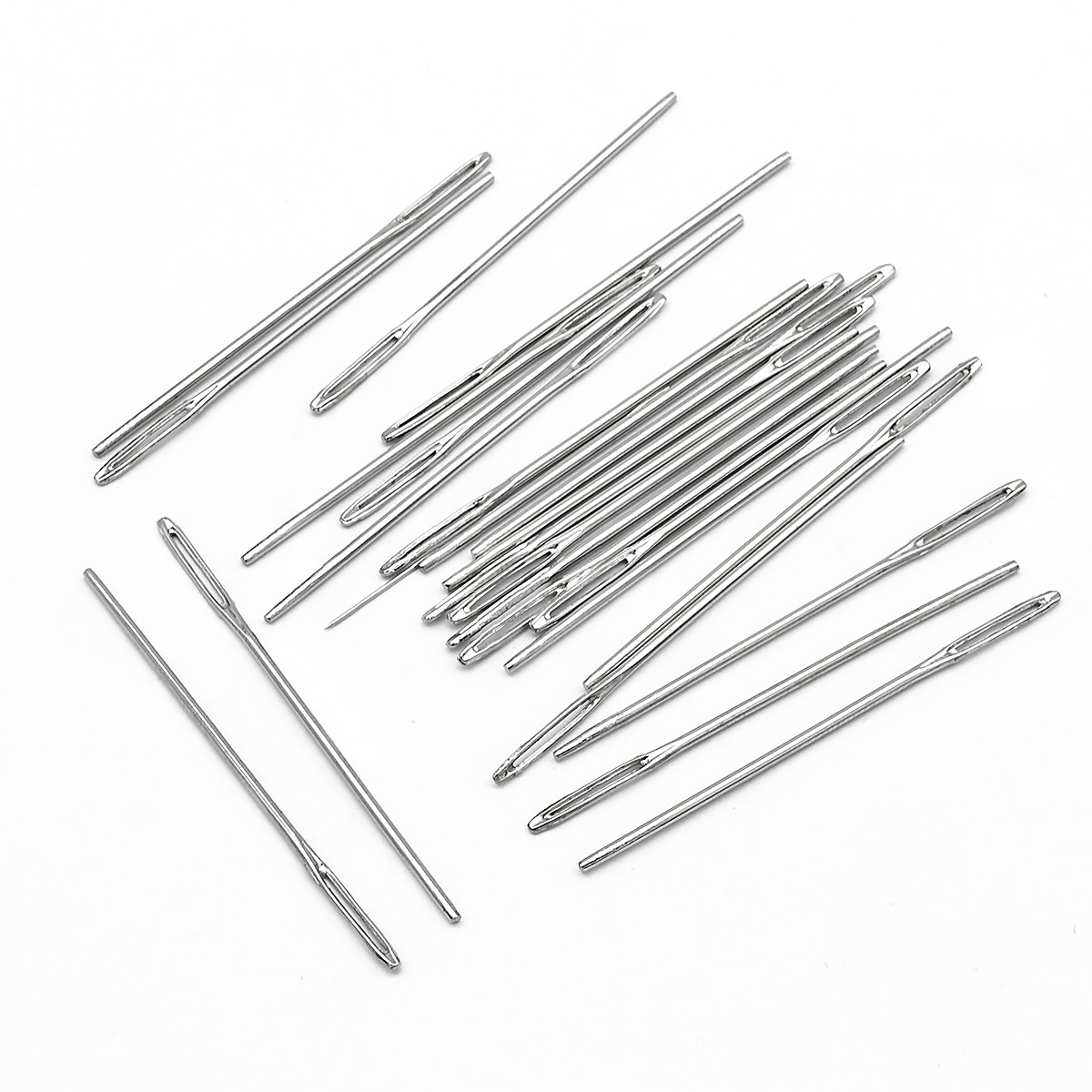 Голки для Шиття, Залізні, 48x1.3 мм, Одв. 0.8 мм, 25 шт./пач, фото 1