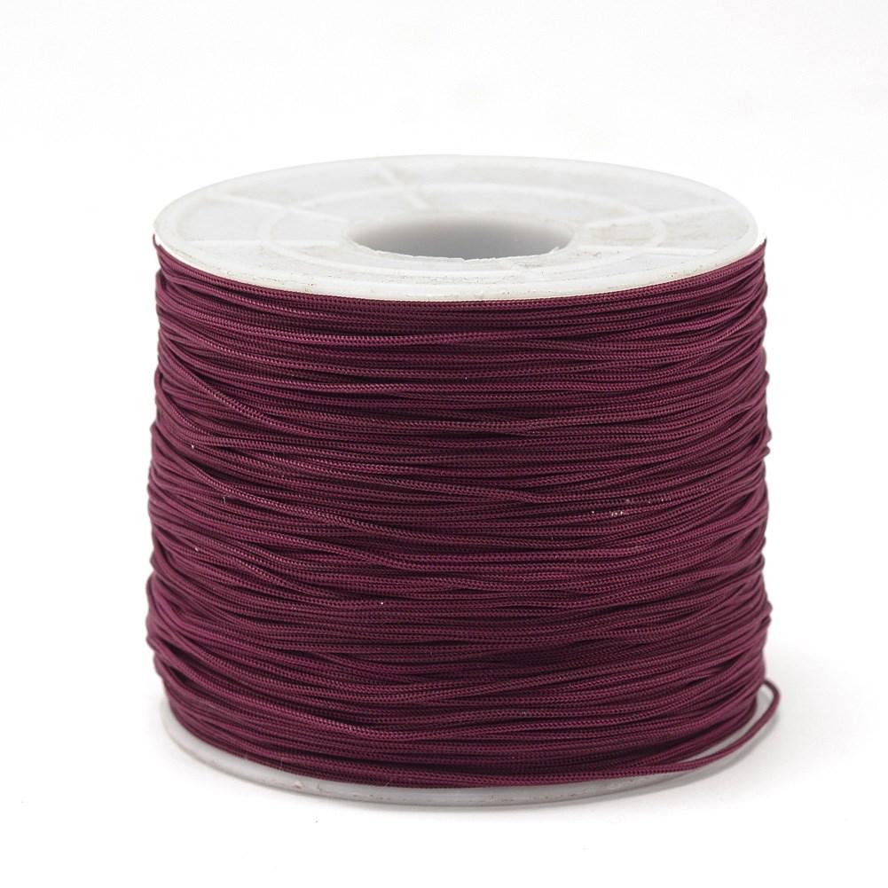 Шнур Поліестер, Колір: Темно-червоний, Розмір: 0.5-0.6 мм, 120-130 м/котушка, 1 катушка, фото 1