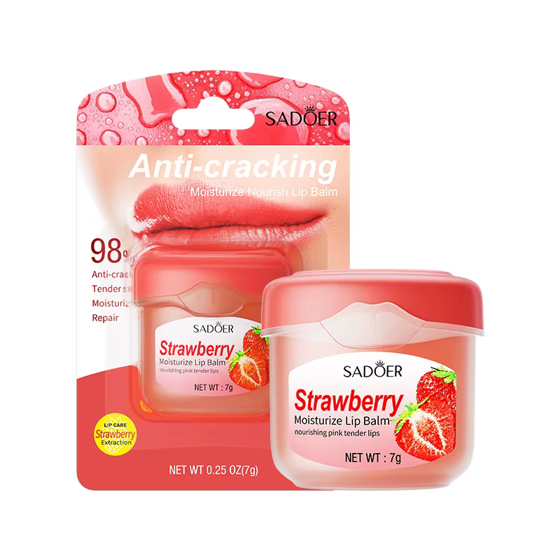 Бальзам для губ SADOER Strawberry зволожувальний 7 г