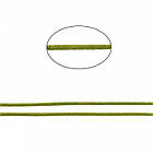 Шнур Нейлоновий, Атласний, Колір: Оливково-сірий, Розмір: Діаметр 1 мм, 70 м/котушка, 1 катушка, фото 3