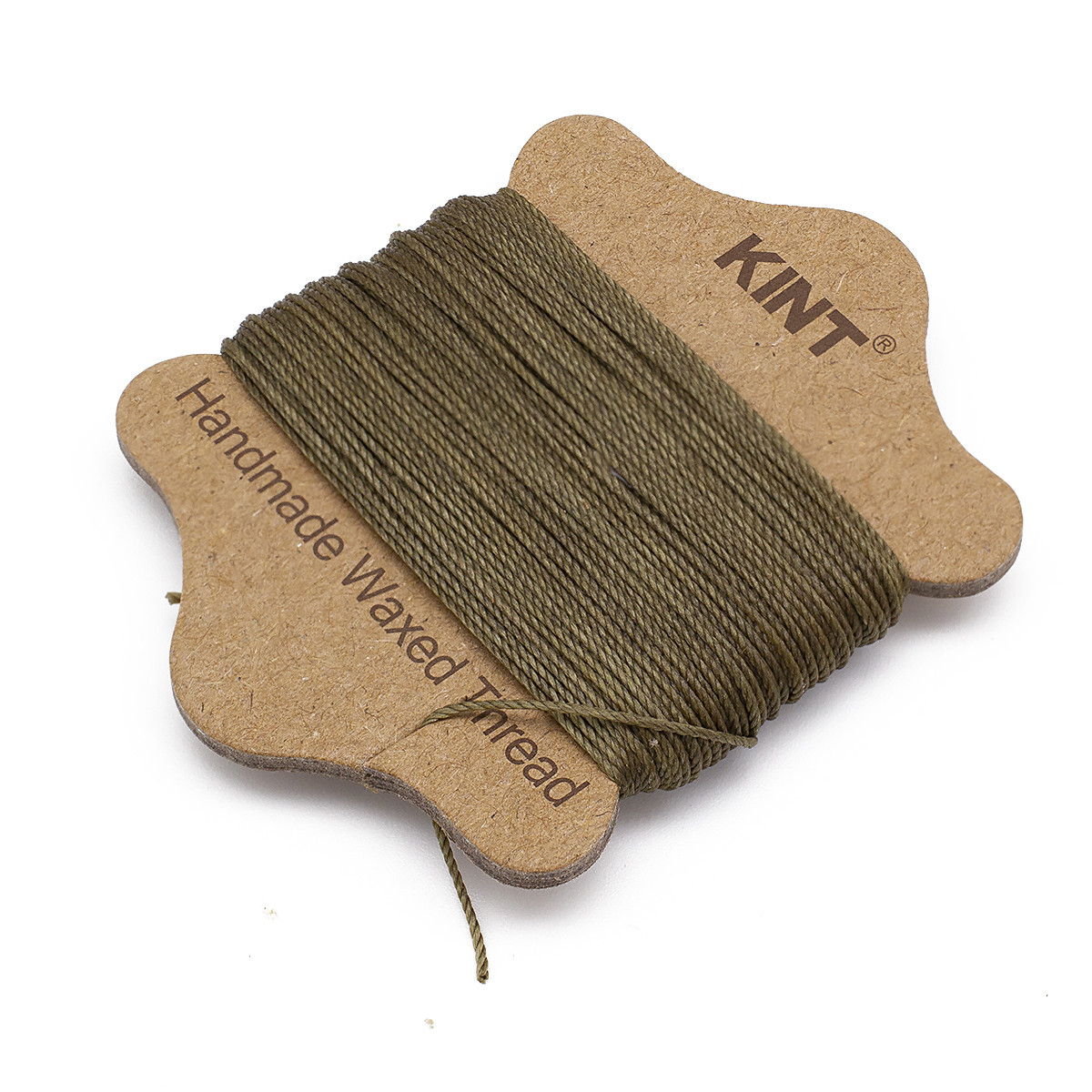 Шнур Вощений Нейлон, Підходить для Плетіння Браслетів, Колір: Темно-оливковий, Розмір: Товщина 0.65 мм, фото 1