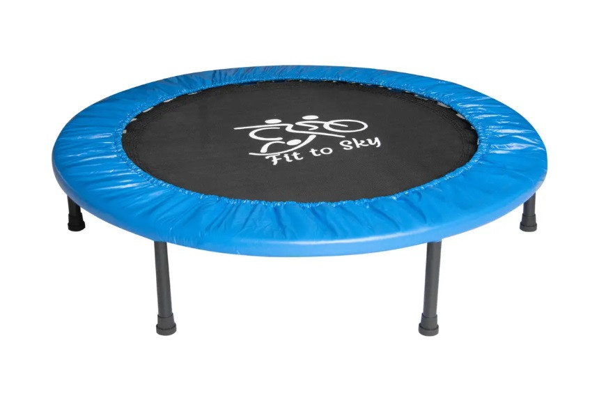 Міні-батут кімнатний складаний для дітей та дорослих FitToSky 102 см синій, фото 1