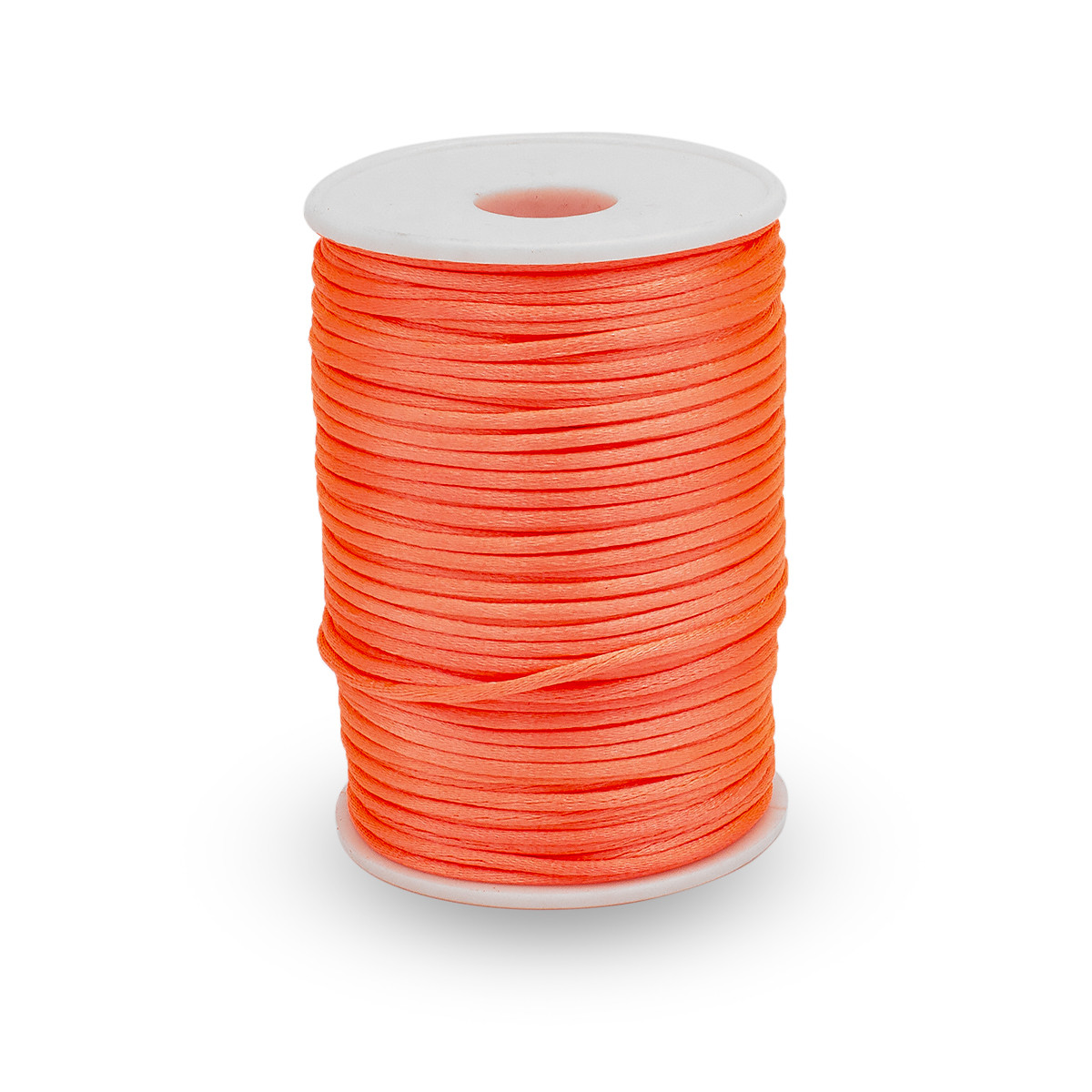 Шнур Поліестер, Колір: Світло-кораловий, Розмір: 2 мм, 85 м/котушка, 1 катушка, фото 1