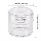 Контейнер для Бісера та Бусин, Пластик, Безбарвний, 3.4x3.3 см, Об'єм 10 мл, 5 шт./набір, фото 5