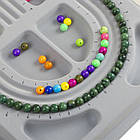 Органайзер для викладання Бусин Прямокутний, Пластик, Сірий, Розмір: Довжина 49 см, Ширина 27 см, Товщина 2 см, фото 4