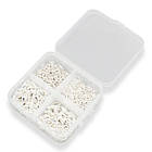 Набір 230 шт Застібки Карабін-лобстер і сполучні кільця, Колір Срібло, Карабін 10 мм/12 мм/14 мм/16 мм, фото 3