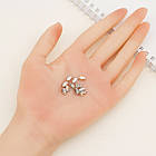 Пришивні Стрази Скляні Гірський Кришталь Кінське око, Основа Латунь Колір Платина, Блідо-Золотистий, 50 шт, фото 2