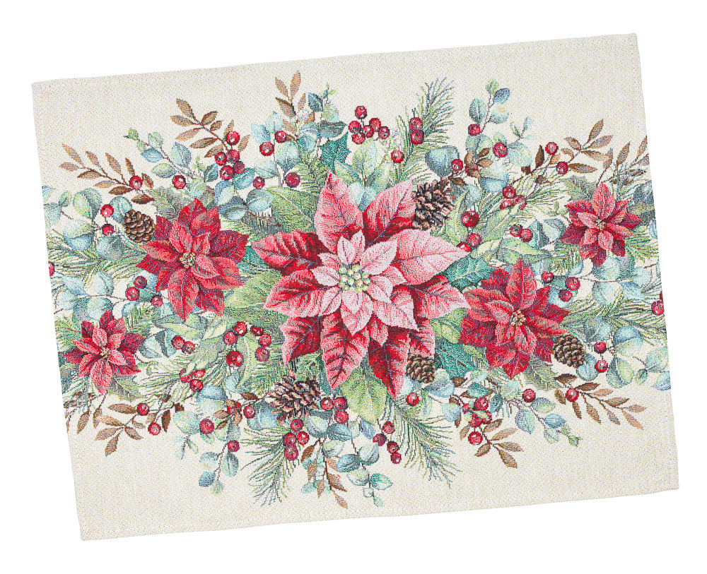 Серветка сервірувальна Новорічна гобеленова Limaso RUNNER1391NA, фото 1