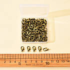 Застібка Карабін-Лобстер, Сплав, Колір: Бронза, Розмір: 12х6 мм, Отвір 1.2 мм, 100 шт./контейнер, 1 контейнер, фото 3