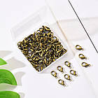 Застібка Карабін-Лобстер, Сплав, Колір: Бронза, Розмір: 12х6 мм, Отвір 1.2 мм, 100 шт./контейнер, 1 контейнер, фото 5