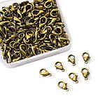 Застібка Карабін-Лобстер, Сплав, Колір: Бронза, Розмір: 12х6 мм, Отвір 1.2 мм, 100 шт./контейнер, 1 контейнер, фото 9